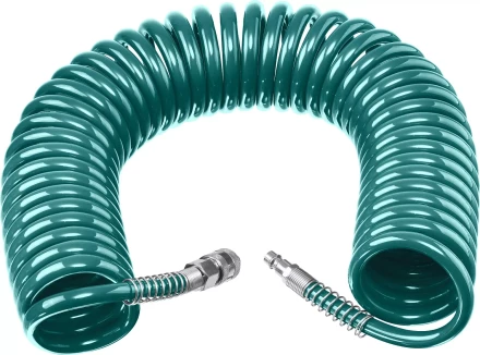 Воздушный спиральный шланг KRAFTOOL с фитингами рапид 8х12 мм 06590-15 купить в Сургуте