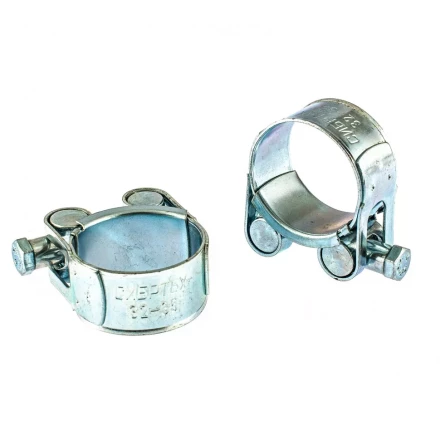 Хомуты металлические силовые 32-35 мм ширина 20 мм шарнирный W1 2 шт Сибртех 47519 купить в Сургуте