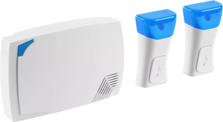 Звонок СВЕТОЗАР &quot;ОКТАВА&quot; электрический беспроводной 120м, 36 мелодий, 2 кнопки, А23, 3AA 58064-2 купить в Сургуте