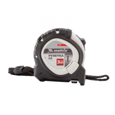 Рулетка Neon 3 м x 16 мм обрезиненный корпус 3 фиксации Pro Matrix 32590 купить в Сургуте