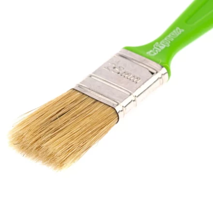 Кисть флейцевая &quot;Евро&quot;, 25 x 8, натуральная щетина, пластиковая ручка Сибртех 83300 купить в Сургуте