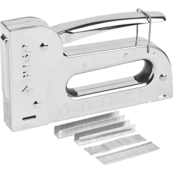 Степлер для скоб "Универсал 14" 6-в-1: тип 53 (6-14 мм) / 140 (8-14 мм) / 53F (8-14 мм) / 13 (6-14 мм) / 300 (16 мм) 500 (16 мм), ЗУБР Профессионал 31527