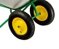 Тачка садово-строительная 2-х колесная усиленная грузоподъемность 320 кг объем 100 л 689833 купить в Сургуте