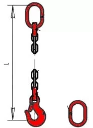 Строп цепной одноветвевой 1СЦ 8 т  L=6 м  8 кл купить в Сургуте