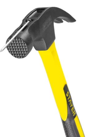 Молоток-гвоздодер &quot;Fiberglass-M&quot; с фиберглассовой рукояткой, с магнитом, 450 г, STAYER Professional 2027-450 купить в Сургуте