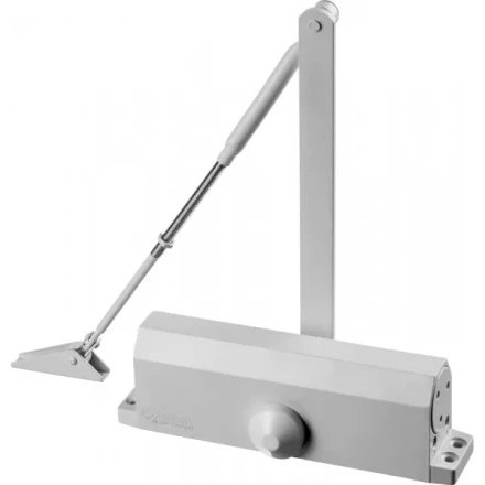 Доводчик дверной ЗУБР &quot;ПРОФЕССИОНАЛ&quot;, для дверей массой до 100 кг, цвет белый 37911-100 купить в Сургуте