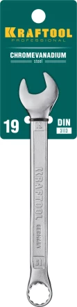 Ключи комбинированные KRAFTOOL, Cr-V, DIN 3113 27079-19 купить в Сургуте