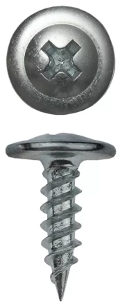 Саморезы ЗУБР с прессшайбой по листовому металлу до 0,9мм, PH2, 4,2х32мм, ТФ7, 45шт 4-300197-42-032 купить в Сургуте