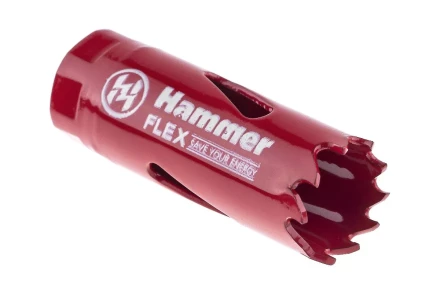 Коронка биметаллическая HAMMER Ф19х38мм 1/2&quot;  BiMETALL (224-001) купить в Сургуте