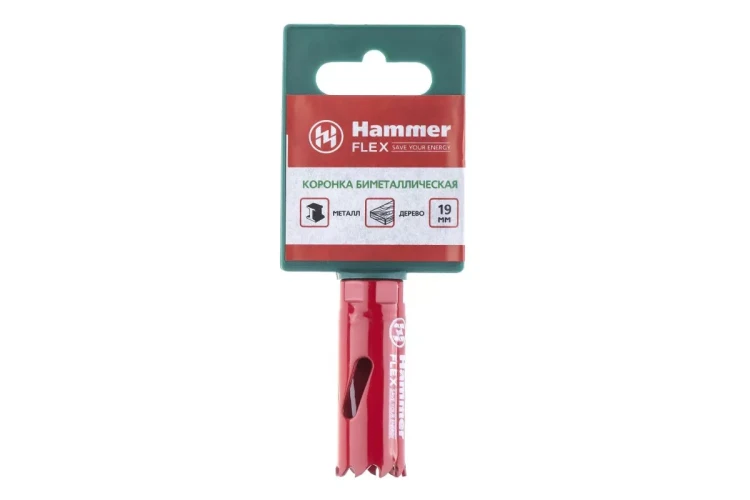 Коронка биметаллическая HAMMER Ф19х38мм 1/2"  BiMETALL (224-001) купить в Сургуте