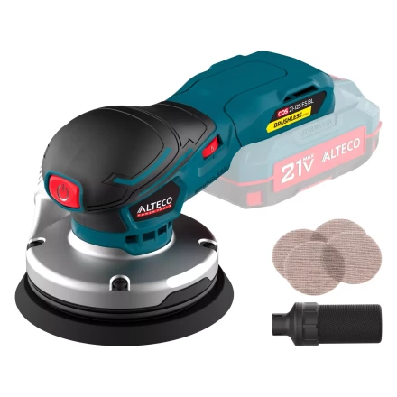 Бесщеточная аккумуляторная эксцентриковая шлифмашина ALTECO COS 21-125 ES BL Solo (без АКБ и ЗУ) 78002 купить в Сургуте