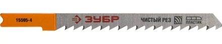 Полотна ЗУБР &quot;ЭКСПЕРТ&quot;, U101D, для эл/лобзика, Cr-V, по дереву, US-хвостовик, шаг 4мм, 75мм, 2шт 15595-4_z01 купить в Сургуте