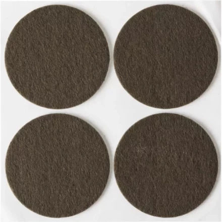 Накладки STAYER &quot;COMFORT&quot; на мебельные ножки, самоклеящиеся, фетровые, коричневые, круглые - диаметр 50 мм, 4 шт 40910-50 купить в Сургуте