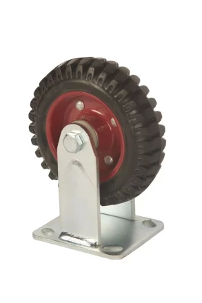 Колесо большегрузное неповоротное PF 160 150 мм резина с протектором (F) 1027233 купить в Сургуте