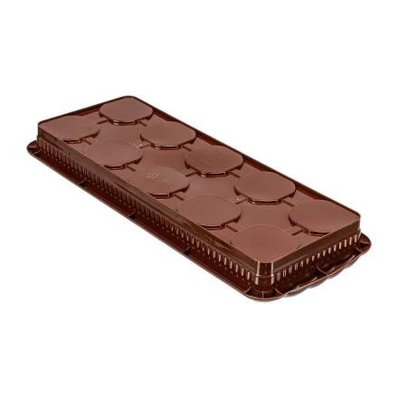 Набор для рассады Palisad 643449, поддон 380х155х40 мм, 10 горшочков по 250 мл с выдвижным дном купить в Сургуте