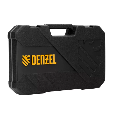 Набор инструментов Denzel, 1/2&quot;, 1/4&quot;, CrV, S2, пластиковый кейс, 82 предмета 15809 купить в Сургуте