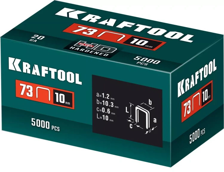Скобы для плайера, тип 73, калибр 20GA 31773-10 купить в Сургуте