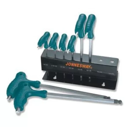 Набор ключей шестигранных двусторонних с шаром 2-10мм 8предметов Jonnesway H10MB08S 48068 купить в Сургуте