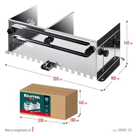 Раздвижная гребенка KRAFTOOL 0808-10 купить в Сургуте