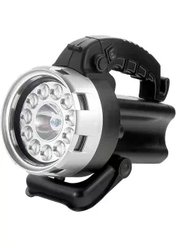 Фонарик поисковый, аккумуляторный, галоген 25W + 11 светодиодов, Stern 90532 купить в Сургуте