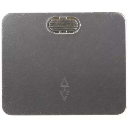 Выключатель СВЕТОЗАР &quot;ГАММА&quot; проходной, с подсветкой, одноклав., без вставки и рамки, цвет светло-серый металлик, 10A SV-54138-SM купить в Сургуте