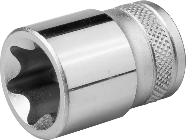 Торцовая головка KRAFTOOL "INDUSTRIE QUALITAT", Cr-V, внешний TORX, хромосатинированная, 1/2", Е 20 27810-20_z01 купить в Сургуте