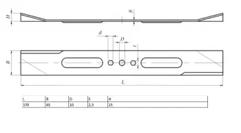 Нож для газонокосилки KRONWERK EGC-1500 370х45х2,5мм KRONWERK 96337 купить в Сургуте