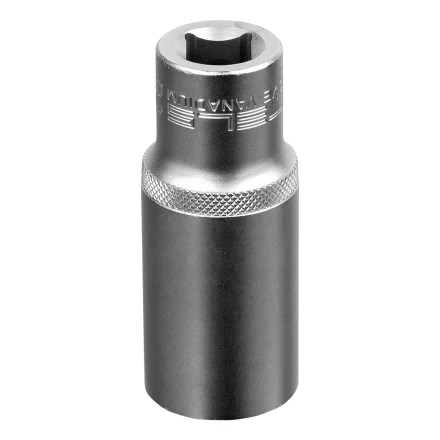 Головка торцевая удлиненная, 24 мм, шестигранная, CrV, под квадрат 1/2 Stels 13883 купить в Сургуте
