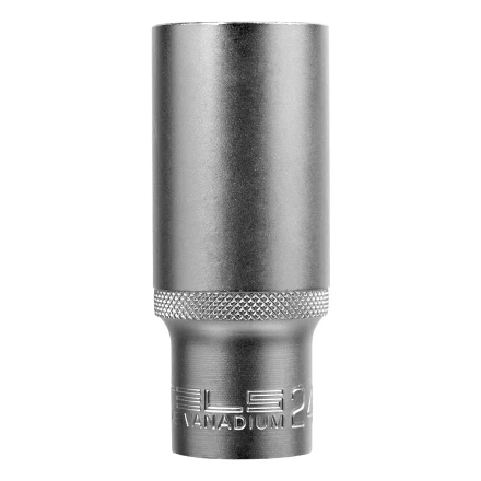 Головка торцевая удлиненная, 24 мм, шестигранная, CrV, под квадрат 1/2 Stels 13883 купить в Сургуте