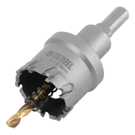 Коронка по металлу твердосплавная, 38 мм Denzel 724012 купить в Сургуте