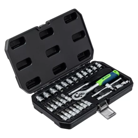 Набор инструментов Сибртех 13392, 1/4&quot;, пластиковый кейс, 29 предметов купить в Сургуте