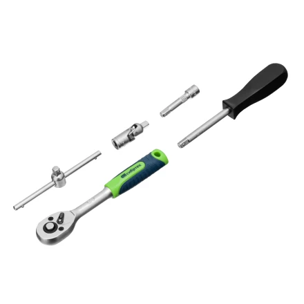 Набор инструментов Сибртех 13392, 1/4&quot;, пластиковый кейс, 29 предметов купить в Сургуте