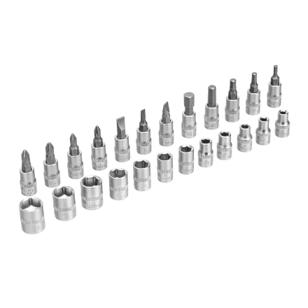Набор инструментов Сибртех 13392, 1/4&quot;, пластиковый кейс, 29 предметов купить в Сургуте