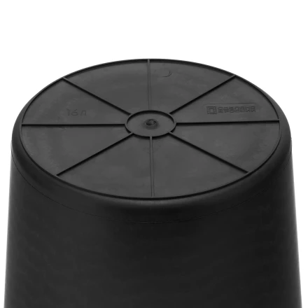 Ведро строительное пластмассовое, 16 л, высокопрочное с носиком Сибртех 81479 купить в Сургуте