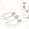 Наконечник к гор п/а M6 d 0,8 мм L28 тело 8 Cu-Cr-Zr Aurora купить в Сургуте