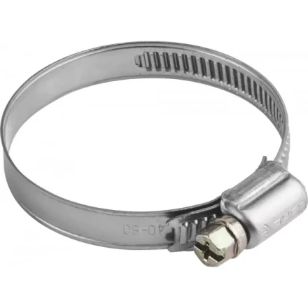 Хомуты ЗУБР &quot;ЭКСПЕРТ&quot;, нерж. сталь, накатная лента 9 мм, 40-60 мм, 5 шт 3787-40-60 купить в Сургуте