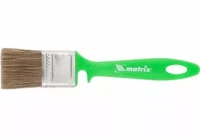 Кисть флейцевая "РАБОТЫ ПО ДЕРЕВУ"  35*10 мм  MATRIX Color Line 83372