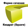 Леска для триммера SQUARE (квадрат) 2,4ММХ15М купить в Сургуте