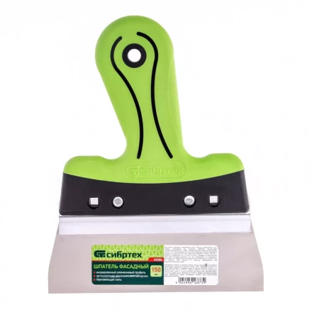 Шпатель фасадный нержавеющая сталь 150 мм двухкомпонентная ручка  Сибртех 85580 купить в Сургуте