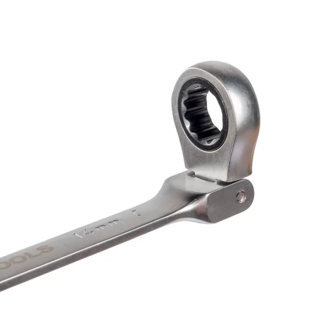 Набор гаечных комбинированных трещоточных ключей с шарниром КВТ НТКШ-6 (8–17 мм), 6 шт. (91950) купить в Сургуте