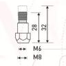 Держатель наконечника M6 28mm (36KD) MD0063-00 Ref Aurora купить в Сургуте