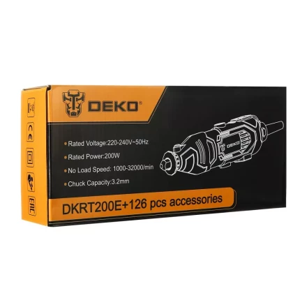 Гравер электрический DEKO DKRT200E DEKO 126 tools, 063-1415 купить в Сургуте