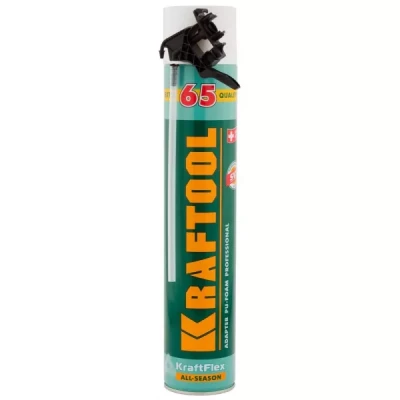 Пена "PREMIUM 65" монтажная, адаптерная, всесезонная, 750мл, KRAFTOOL 41175