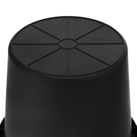 Ведро строительное пластмассовое Сибртех 81480, 20 л, высокопрочное с носиком купить в Сургуте