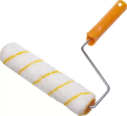 Валик GIRPAINT ПОЛИАКРИЛ малярный в сборе, ворс 12мм, бюгель 6мм, 40х240мм, STAYER Master 0315-24 купить в Сургуте