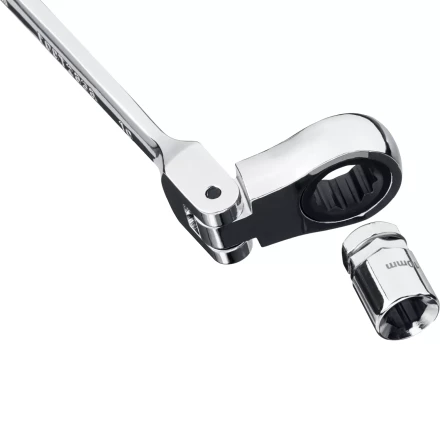 Наборы трещоточных комбинированных ключей шарнирных с адаптерами серия ПРОФЕССИОНАЛ купить в Сургуте