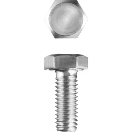 Болт ЗУБР &quot;МАСТЕР&quot; с шестигранной головкой, ГОСТ 7798-70, класс прочности 5.8, оцинкованный, M5x12мм, 5кг 303080-05-012 купить в Сургуте