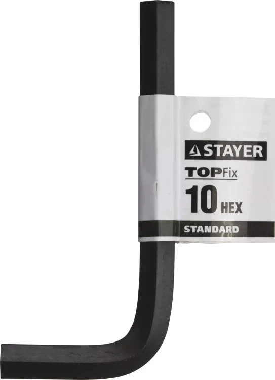 Ключ имбусовый STAYER "STANDARD", сталь, черный, 10мм 27405-10 купить в Сургуте