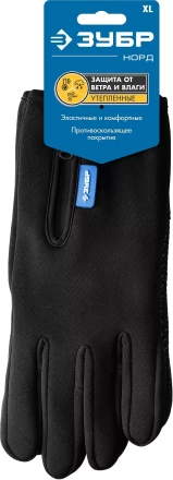 ЗУБР НОРД, XL (10), утеплённые, противоскользящие, сенсорные, ветро- и влагозащищенные перчатки, Профессионал (11460-XL) купить в Сургуте