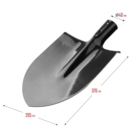 ЗУБР Мастер, 370 х 205 мм, полотно 1.6 мм, закалено, без черенка, тип ЛКО, штыковая лопата (39412) купить в Сургуте